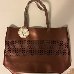 New With Tags Bronze Ion The Lola Tote Handbag